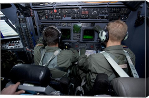 Framed Airmen at Work in a MC-130H Combat Talon II Print