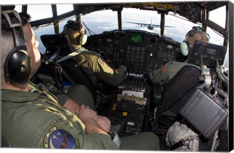 Framed Cockpit of a MC-130P Combat Shadow Print