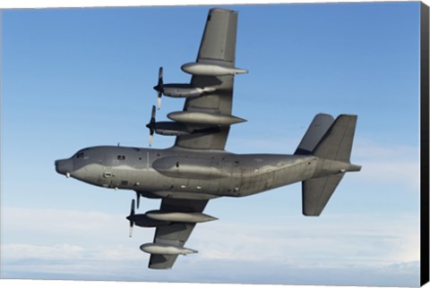 Framed MC-130P Combat Shadow in flight (bottom view) Print