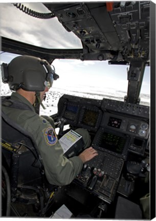 Framed Pilot in a CV-22 Osprey Print