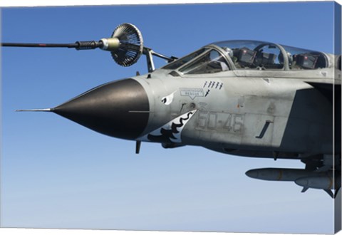 Framed Italian Air Force Tornado IDS In-Flight Refuel Print