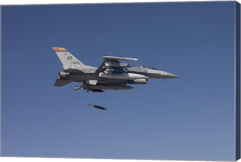 Framed F-16 Fighting Falcon Releases a GBU-38 JDAM Print