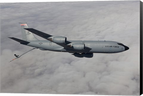 Framed KC-135R in the Clouds over Arizona Print