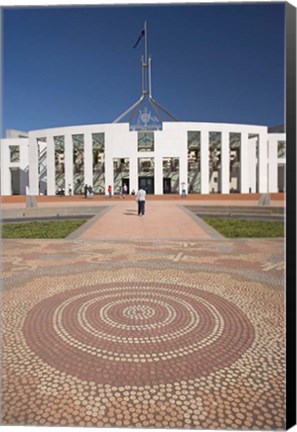 Framed Australia, ACT, Canberra, Tile, Parliament House Building Print