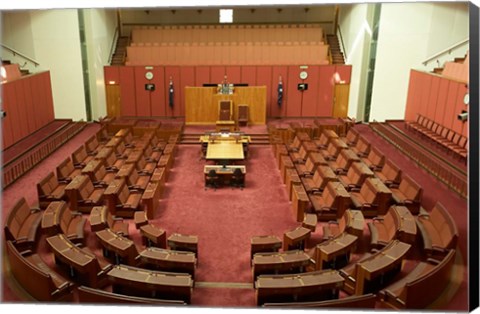 Framed Australia, Canberra, Parliament House, Capital Hill Print