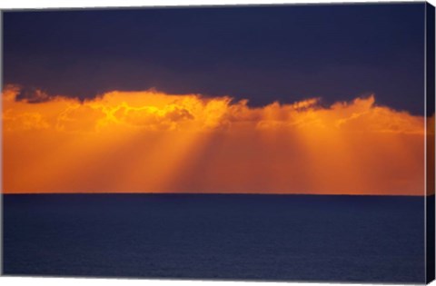 Framed Sunrise over Tasman Sea, Australia Print