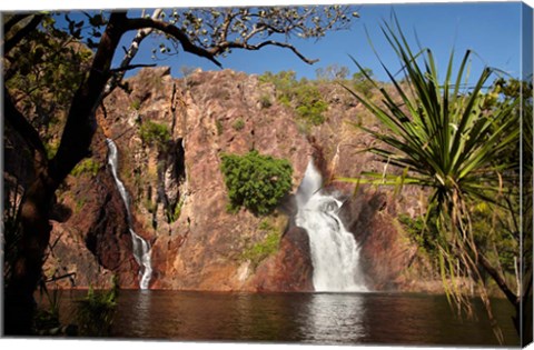 Framed Cascade of Wangi Falls, Litchfield National Park, Northern Territory, Australia Print