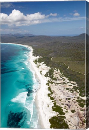 Framed Friendly Beaches Coastline, Freycinet NP, Australia Print