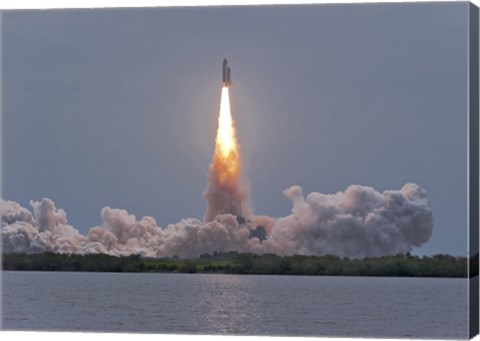 Framed Launch of Space Shuttle Atlantis Print