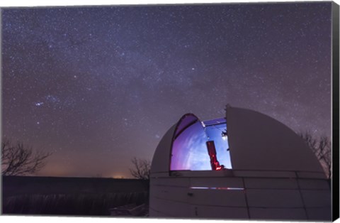 Framed Domed Observatory, Crowell, Texas Print