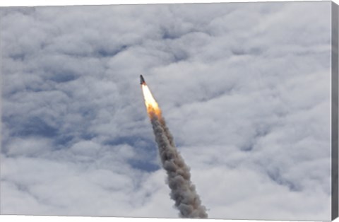 Framed Final Launch of Space Shuttle Atlantis Print