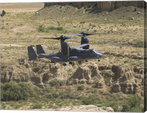 Framed CV-22 Osprey Prepares to Land Print