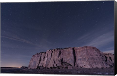 Framed Big Dipper over El Malpais National Monument Print