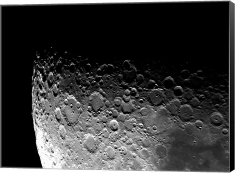 Framed Lunar Craters Clavius, Moretus, and Maginus Print