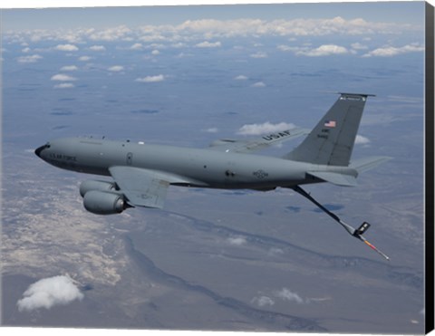 Framed KC-135R Stratotanker over Central Oregon Print