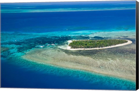 Framed Australia, Cairns, Great Barrier Reef, Green Island Print