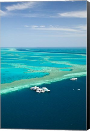 Framed Australia, Whitsunday Coast, Great Barrier Reef (vertical) Print