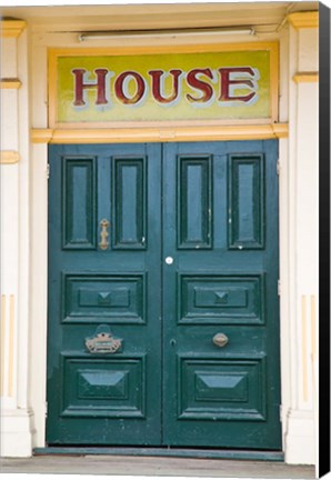 Framed Building detail in the historic district, Maryborough, Queensland, Australia Print