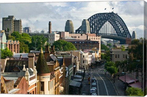 Framed Australia, New South Wales, Sydney, George Street Print