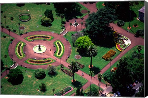 Framed Albert Park and Auckland CBD, New Zealand Print