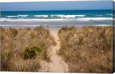 Framed Australia, Victoria, Great Ocean Road, Beach Print