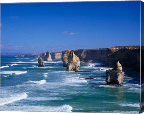 Framed Great Ocean Road, The Twelve Apostles, Victoria, Australia Print