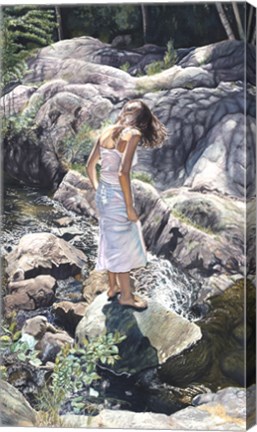 Framed Angels in the Water - A Journey all her own Print