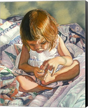 Framed On the Wings of Butterfly - One Little, Two Little Print