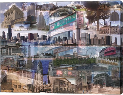 Framed Chicago Day Print