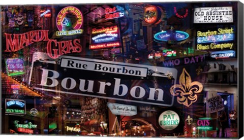 Framed Bourbon Street Print