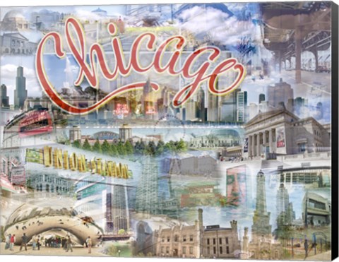 Framed Chi Town Print