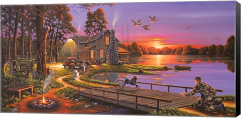 Framed Early Surprise Print