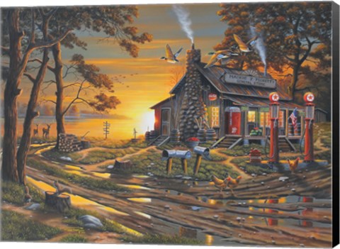 Framed At the Crack of Dawn Print