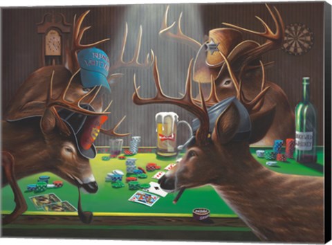 Framed Playing for Doe Print