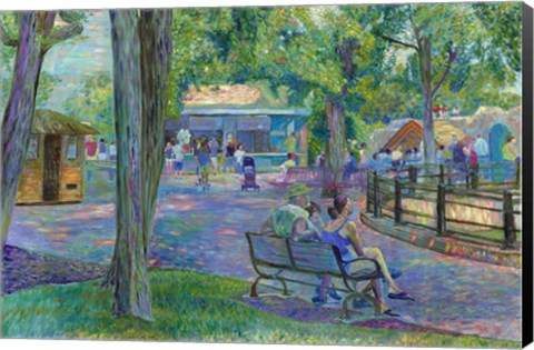 Framed Sunday at the Zoo Print