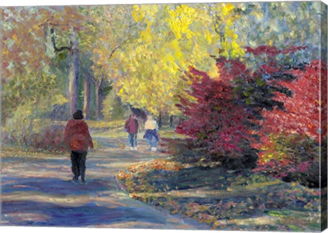 Framed Autumn in the Park Print