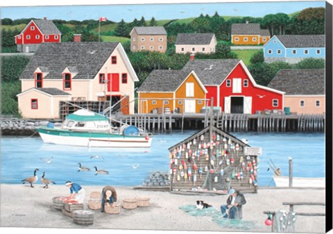 Framed Fishermans Cove Print