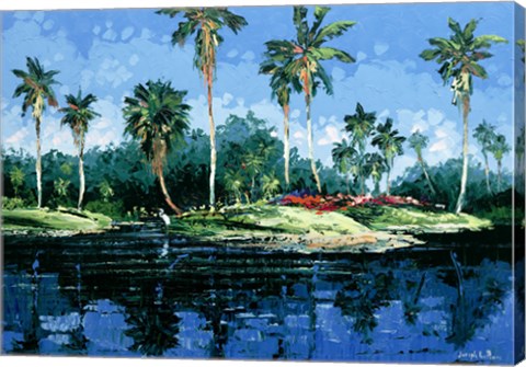 Framed Blue Lagoon Print