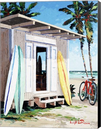 Framed Longboard Shack Print