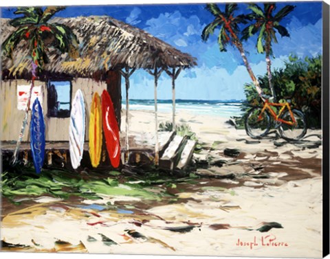 Framed Surf Hut Print