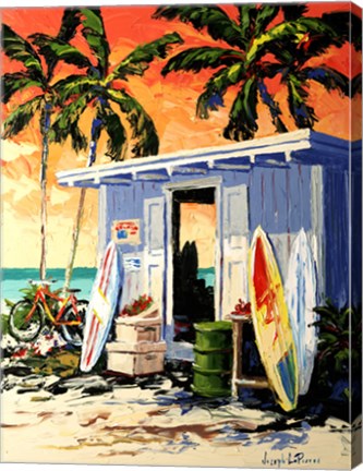 Framed Surf Shop Print