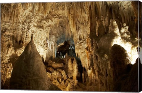 Framed Aranui Cave, Waitomo, North Island, New Zealand Print