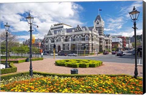 Framed Law Courts, Dunedin, South Island, New Zealand Print