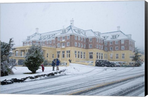 Framed Grand Chateau and Snow, Mt Ruapehu, North Island, New Zealand Print