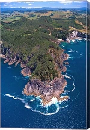 Framed Coast South of Hahei, Coromandel Peninsula Print