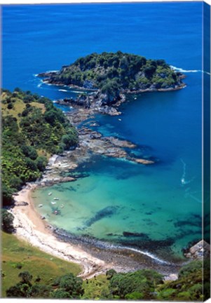 Framed Tapuaetahi Bay, Coromandel Peninsula Print