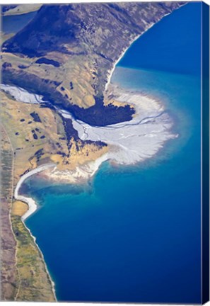Framed Dingle Burn Entering Lake Hawea, South Island, New Zealand Print
