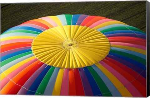 Framed Top of a Hot-air Balloon, South Island, New Zealand Print