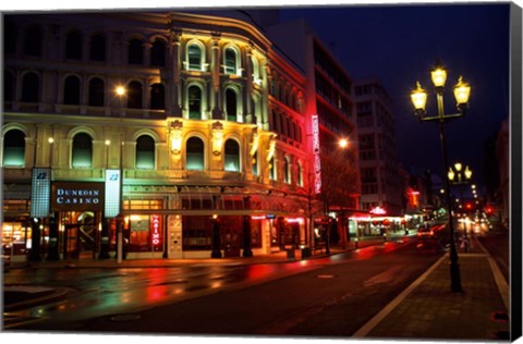 Framed Southern Cross Hotel and Dunedin Casino, Dunedin, New Zealand Print