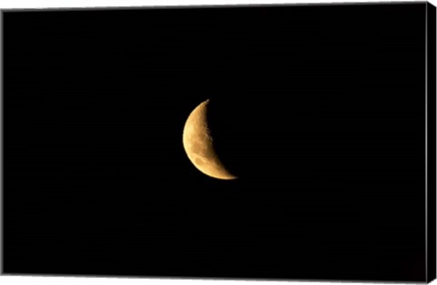 Framed Crescent Moon, Ashburton, South Island, New Zealand Print